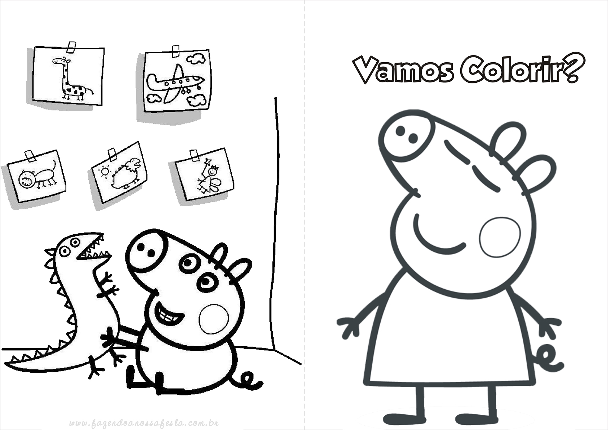 Peppa Pig - Livrinho para Colorir!